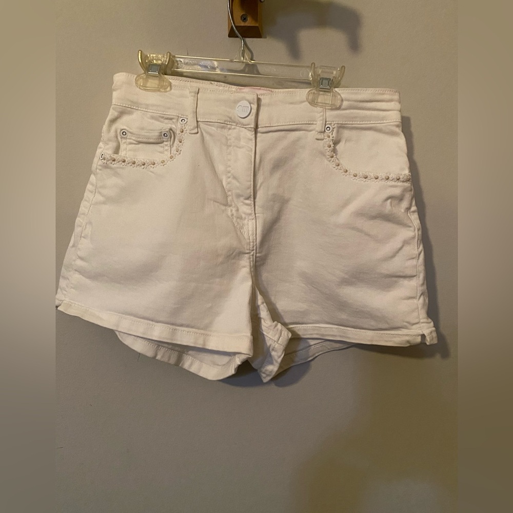 Women's White Denim Shorts